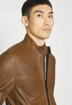 Boss Josep - Leren Jas - Medium Brown -Boss 8ea2fc1c65cf4176ae3d11dca2f9bbc7