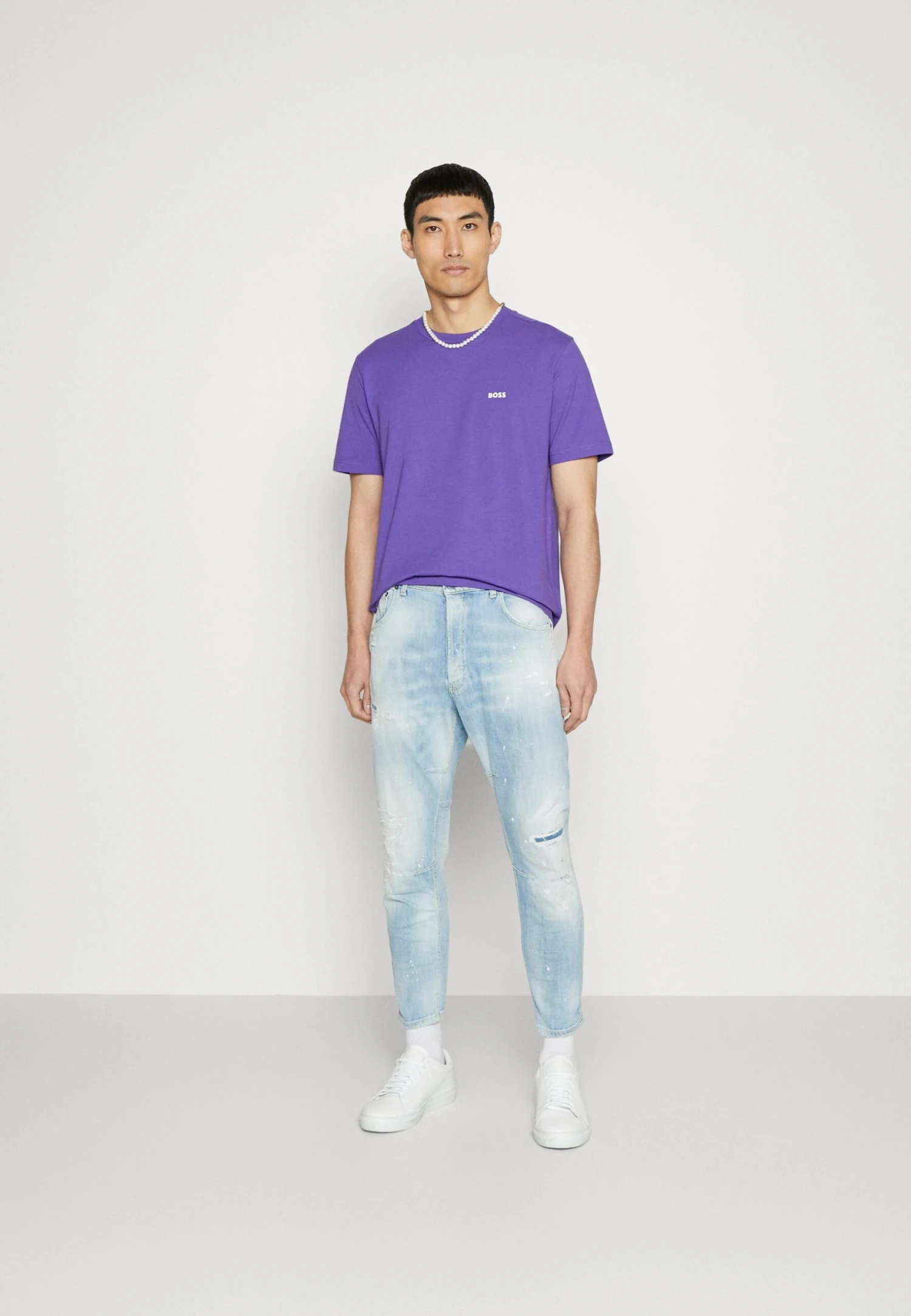 Boss T-Shirt Basic - Dark Purple 2 Boss T-Shirt Basic - Dark Purple - Afbeelding 2