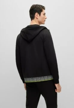 Boss Saggy- Sweater Met Rits - Black One -Boss 957f924597224ffea37363dd47bd7b77