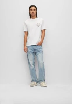 Boss Td - T-Shirt Print - White -Boss 9648cea96ca34a4182fc43fd52d3a9b7