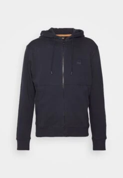 Boss Sweater Met Rits - Dark Blue -Boss 9bdcd92659b5404a95e60b696f8fa578