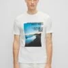 Boss Tiburt- T-Shirt Print - White