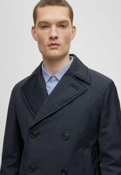 Boss P-Hyde-Pea - Mantel - Dark Blue Four -Boss b536d42f221e4526a5db56b71e467c33