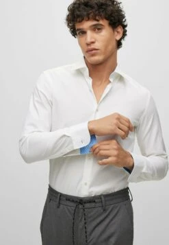 Boss H-Hank-Kent-C3-214 - Zakelijk Overhemd - White -Boss be744544b1db41268ff00b6d6af8d045