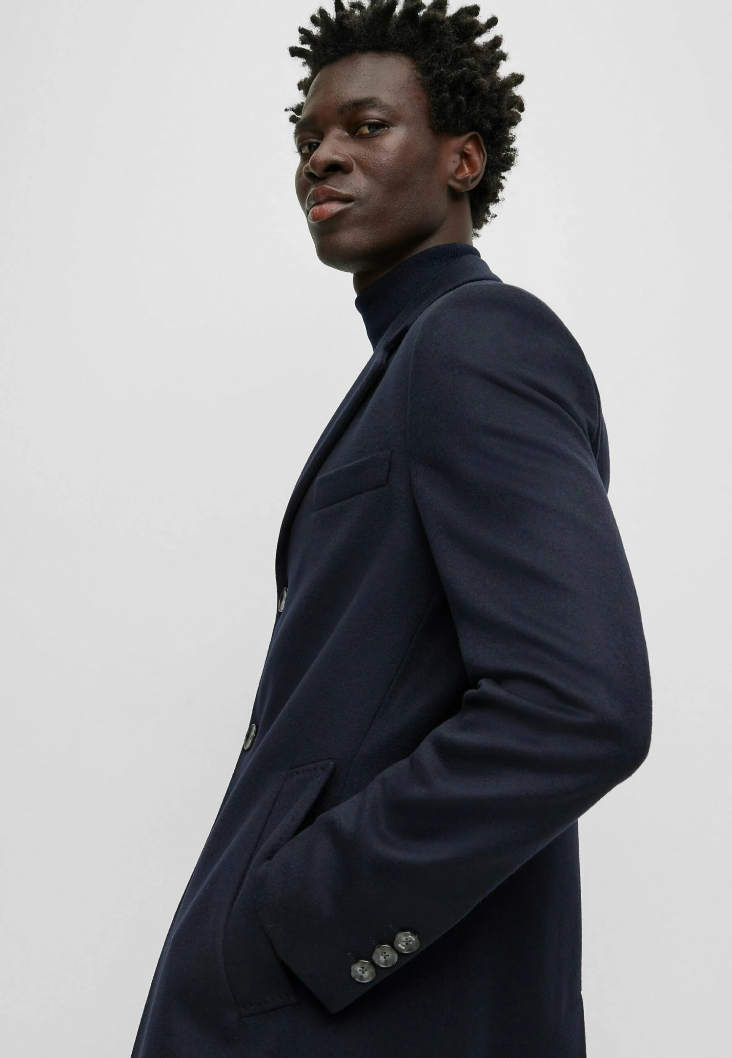 Boss H-Hyde-234 - Mantel - Dark Blue Four 5 Boss H-Hyde-234 - Mantel - Dark Blue Four - Afbeelding 5