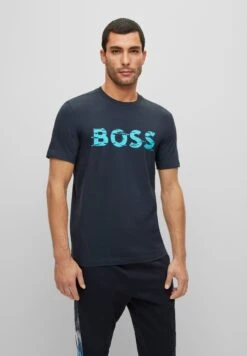 Boss T-Shirt Print - Dark Blue