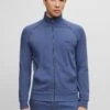Boss Mix Match- Sweater Met Rits - Open Blue Fifteen