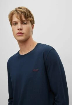 Boss Mix&Match Ls R - Pyjamashirt - Dark Blue Six -Boss c4807eba903648c191c878929e612f1e