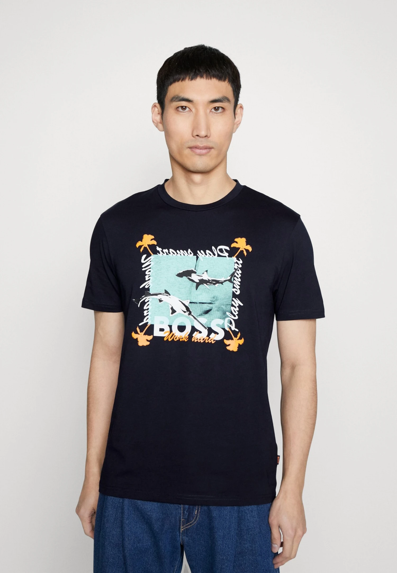 Boss Tee Shark - T-Shirt Print - Dark Blue 1 Boss Tee Shark - T-Shirt Print - Dark Blue