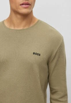 Boss Waffle Ls - Pyjamashirt - Light Green Six -Boss c9813ca67ad648ee99e6b616c582bc0b