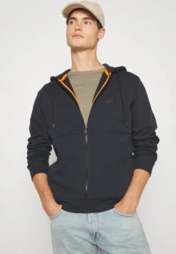 Boss Sweater Met Rits - Dark Blue -Boss cac5d90b3b154b77890573e47cf0bb96