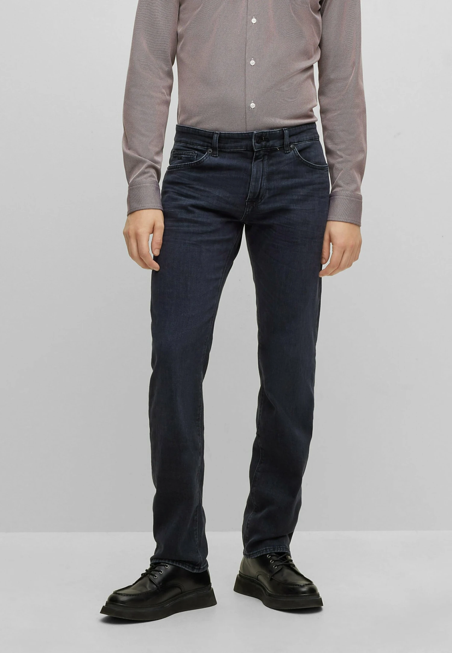 Boss Maine - Straight Leg Jeans - Charcoal Three 1 Boss Maine - Straight Leg Jeans - Charcoal Three