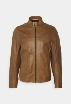 Boss Josep - Leren Jas - Medium Brown -Boss cbbec4b5bc204318b181590443b71377