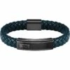 Boss Herren-Armband Leder - Armband - Schwarz