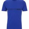 Boss Rn Slim Fit - T-Shirt Print - Blue Eleven