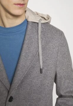 Boss Cam Hood - Halflange Jas - Dark Grey -Boss de9f73eedcd040188d3f3e829926801c