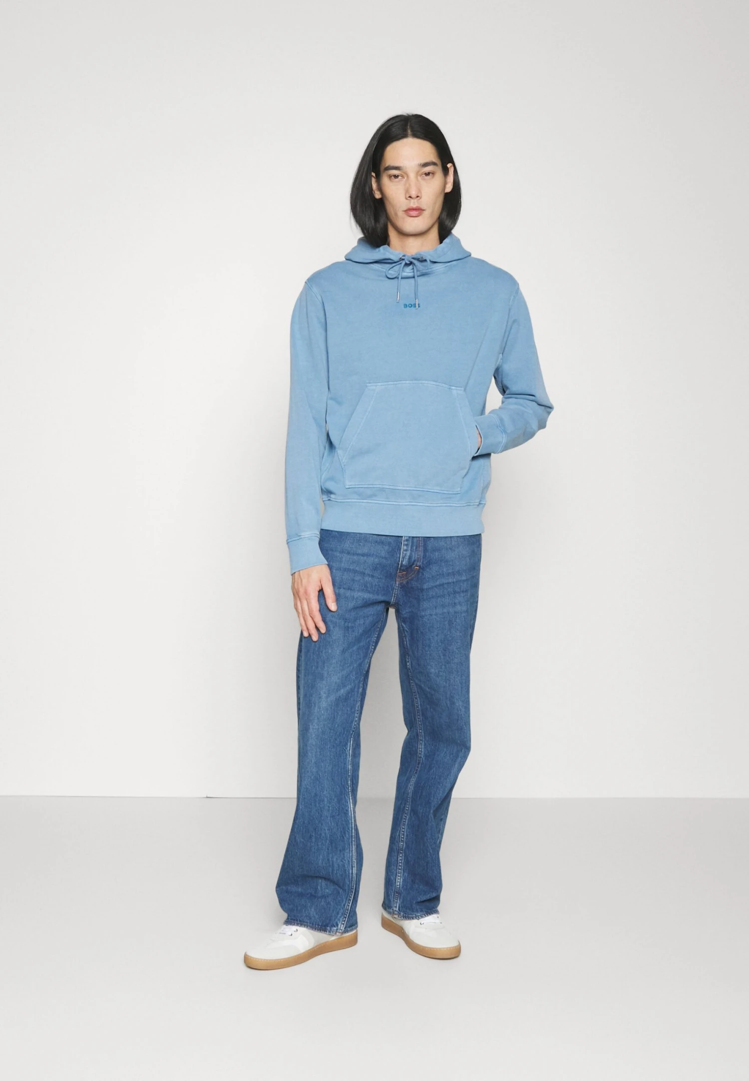 Boss Small Centred Logo Hoody - Hoodie - Light/Pastel Blue 2 Boss Small Centred Logo Hoody - Hoodie - Light/Pastel Blue - Afbeelding 2