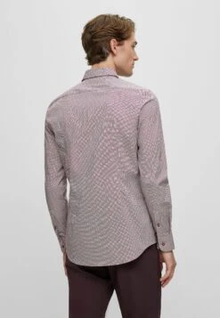 Boss H-Hank-S-Kent-C1-232 - Overhemd - Dark Red Two -Boss f1f6a8b3321042028d3718c60c414350