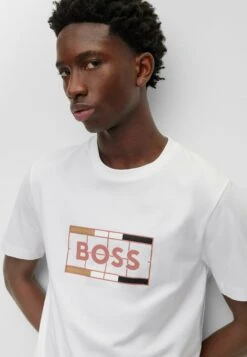 Boss Tessler- T-Shirt Print - White -Boss f4a68ee1f24f4dfd84466ffc6bf8c9f6