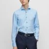 Boss H-Hank-Spread-C6-233 - Zakelijk Overhemd - Light Blue
