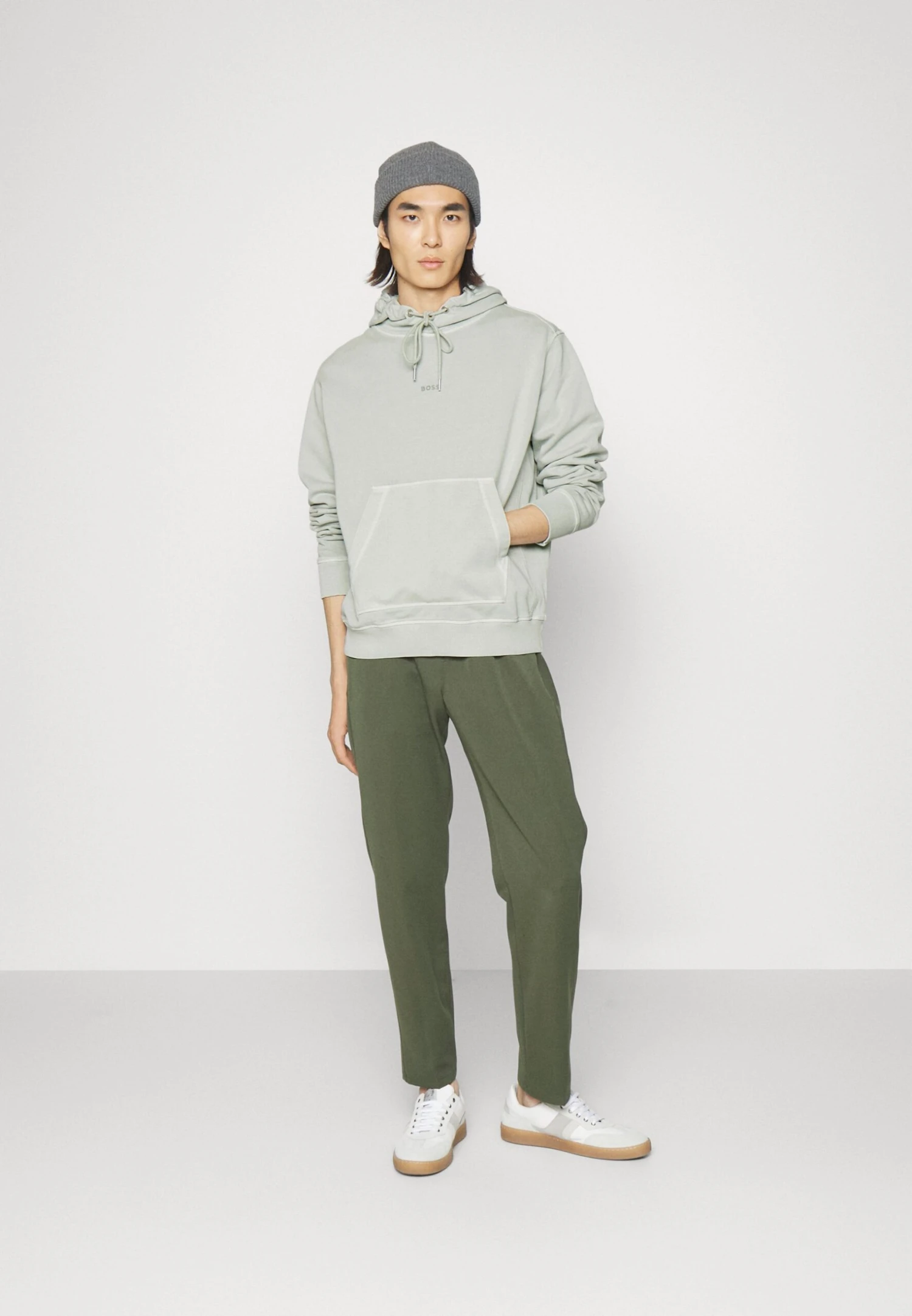 Boss Small Centred Logo Hoody - Hoodie - Light Pastel Grey 2 Boss Small Centred Logo Hoody - Hoodie - Light Pastel Grey - Afbeelding 2